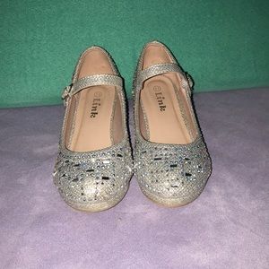 Link Silver Sparkly Heels